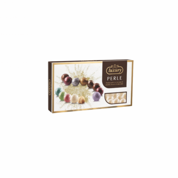 Confetti Buratti Perle Luxury – Nocciole e Cioccolato Fondente Senza Glutine