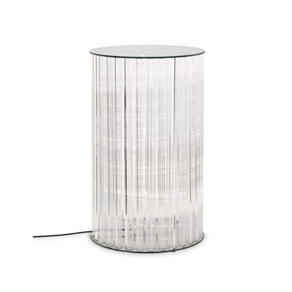 Alzata Rotonda Vetro Con Led - Cupido&Co.