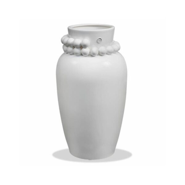 Vaso In Ceramica Con Perle