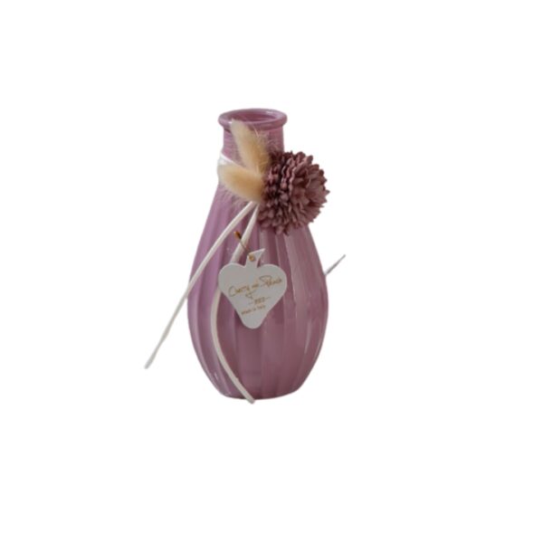 Vasetto Lungo Colore Orchidea C/Decoro e Scatola