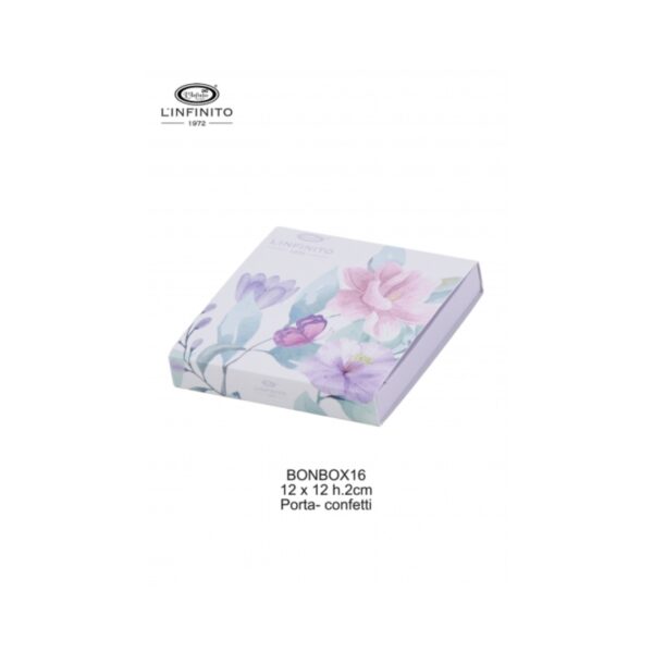 Scatola Portaconfetti Piccola “Fiori Aquarel” – L’Infinito 1972