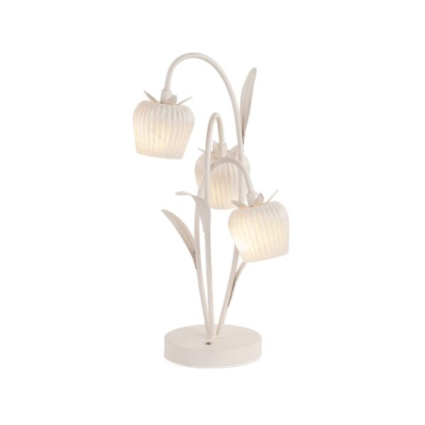 Lampada Avorio 3 Fiori Ricaricabile USB - TONOsuTONO