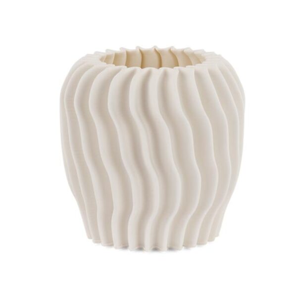 Vaso 3D Onde Bianco Ø 180 x H.170MM - TONOsuTONO