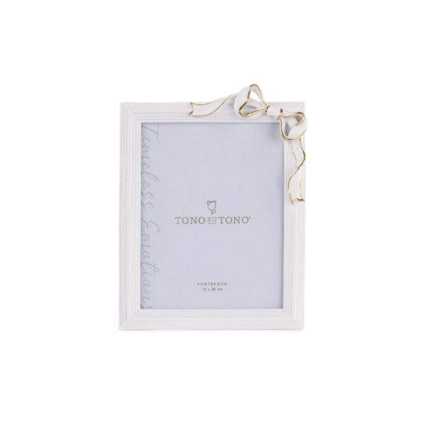 Portafoto Fiocchi Bianco-Oro 190x250MM - TONOsuTONO