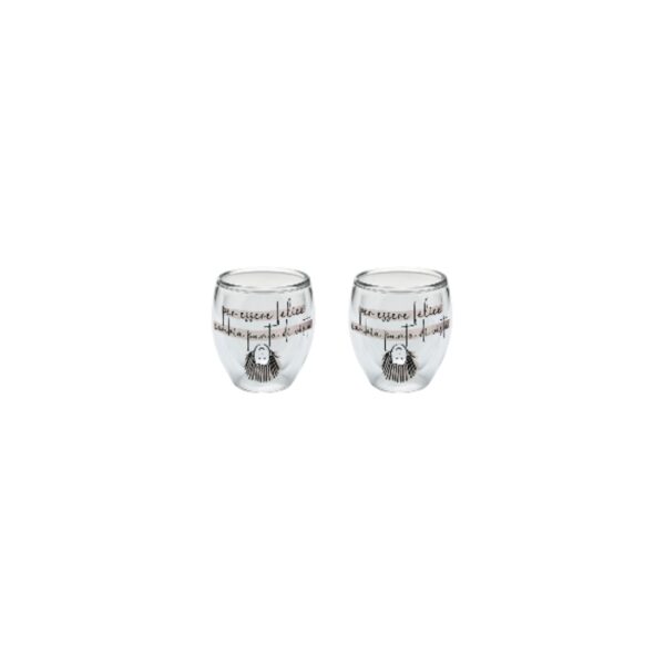 Set 2 Bicchierini in Vetro Borosilicato - Wald