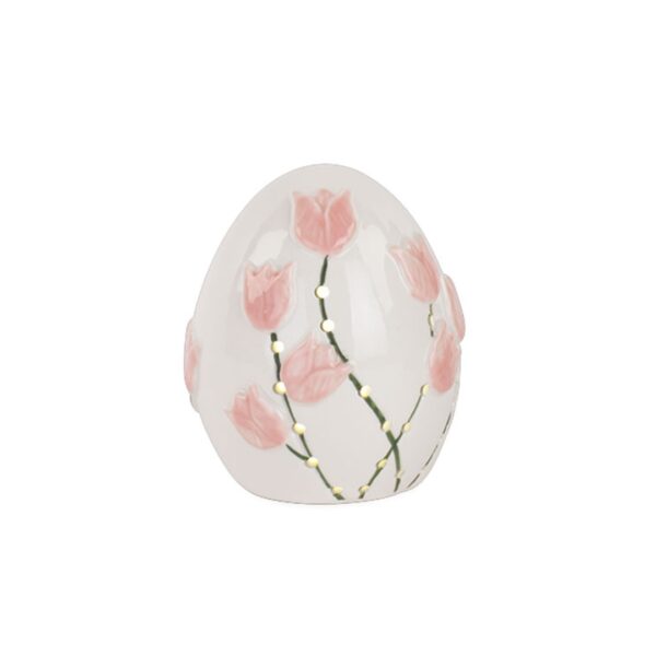 Uovo Tulipano Rosa C/LED H.100MM - TONOsuTONO