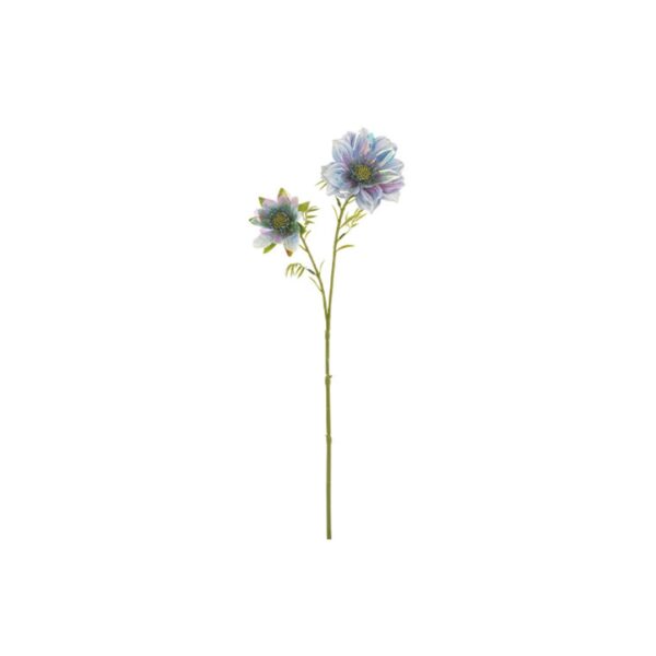 Ramo 2 Fiori Azzurri Irid. H.450MM - TONOsuTONO