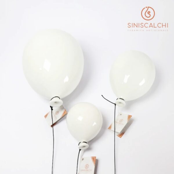 Palloncino Bianco 10CM - Siniscalchi Ceramica