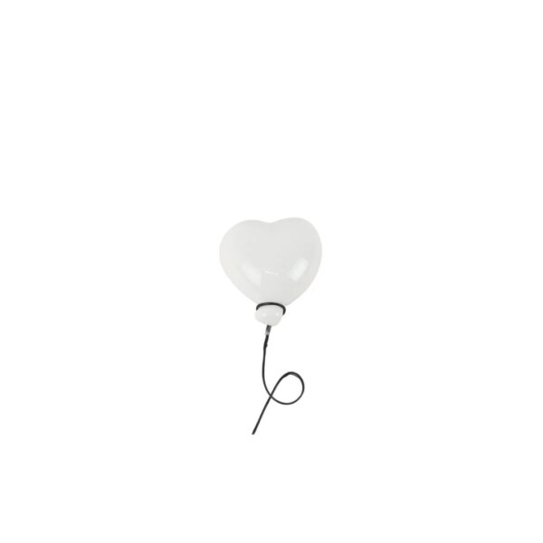 Cuore Palloncino Calamita Bianco - Siniscalchi Ceramics