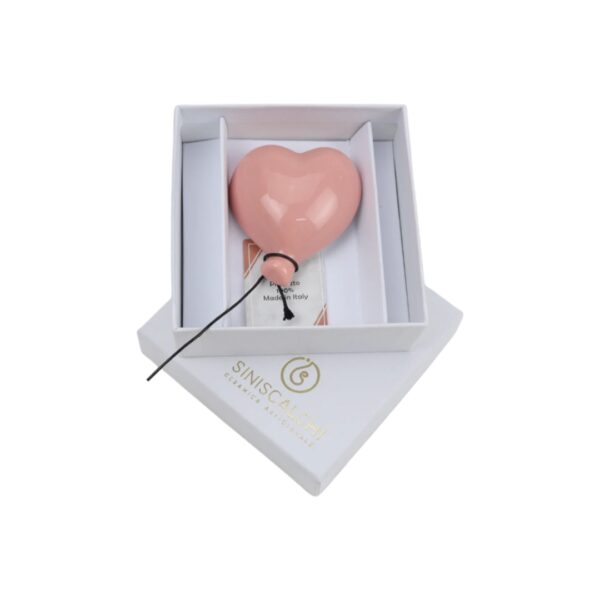 Cuore Palloncino Calamita Rosa - Siniscalchi Ceramics