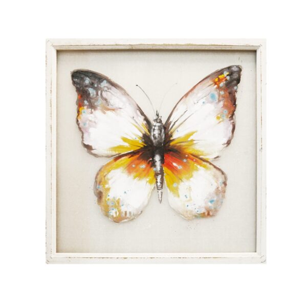Quadro Farfalla Su Rete 80×80×2,5 CM