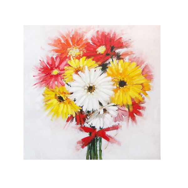 Quadro Vaso Di Gerbere 80×80×2,5 CM