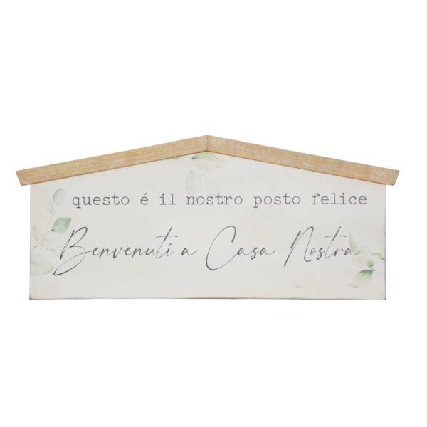 Quadro Targa "Questo è il Nostro Posto Felice"