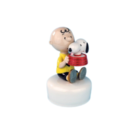 Charlie Brown e Snoopy C/Ciotola Carillon - L'infinito